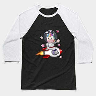 Unicorn Astronaut Baseball T-Shirt